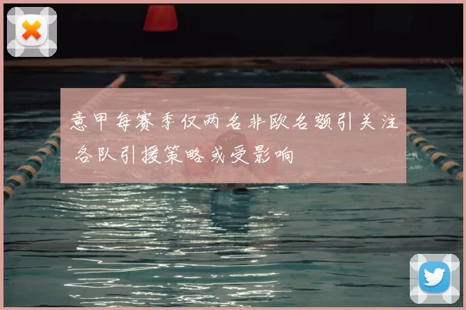 意甲每赛季仅两名非欧名额引关注 各队引援策略或受影响